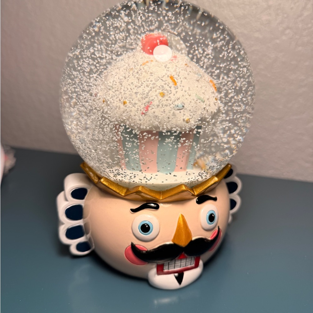 Neiman Marcus Nutcracker Snow Globe with Pastel Colors